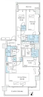 パークコート一番町【7階】の間取り