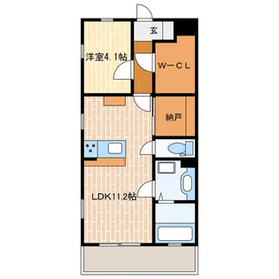 ELLE【4階】の間取り