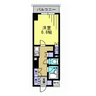 エスティメゾン川崎【8階】の間取り