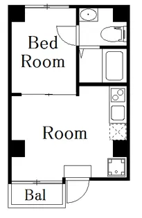 DECOR RESIDENCE田原町【2階】の間取り
