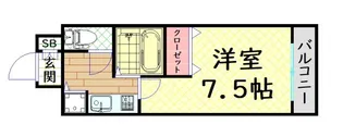 プレサンス中之島公園南【10階】の間取り