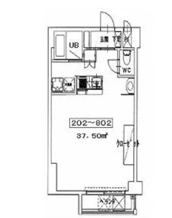 コリドール ベイ【5階】の間取り