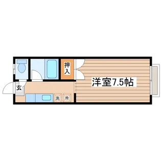 ハイツエクセルB棟【2階】の間取り