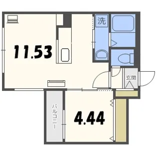 ビッグレジデンス美園【2階】の間取り