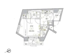 ベルシード品川西大井【2階】の間取り