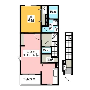 ステラ津田【2階】の間取り