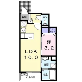 センターロード.ヒムロ【1階】の間取り