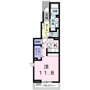 ソレイュ・メゾンII【1階】の間取り
