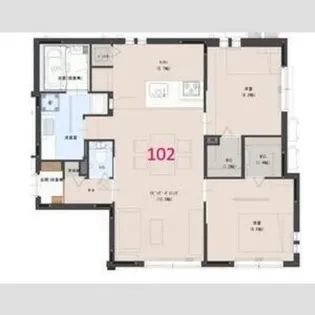 カーサリヴァージュII【1階】の間取り