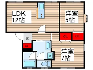 メゾントパ-ズ【1階】の間取り