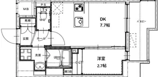 RESIDENCE花畑【4階】の間取り