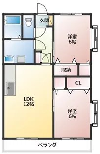 ロードマンション【3階】の間取り