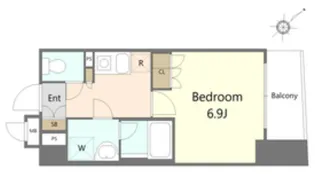 クオリア銀座3丁目【6階】の間取り