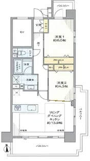 藤和シティホームズ南麻布【11階】の間取り