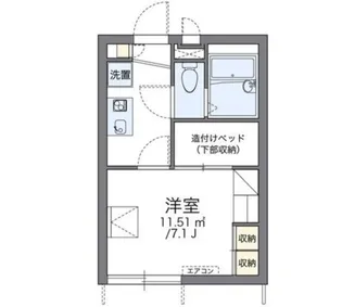 レオパレスクレイン【1階】の間取り
