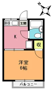 レピュート緑丘A棟【1階】の間取り