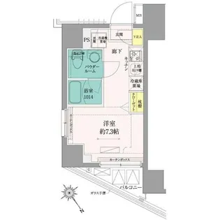AZEST関内【11階】の間取り