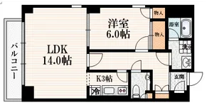 原宿パークハウス【3階】の間取り
