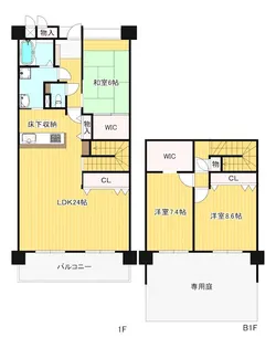 ペルル企救丘弐番館の間取り