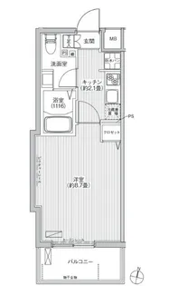カーサラスク目白台【1階】の間取り