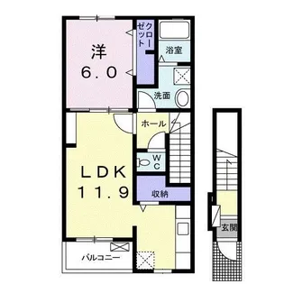 ジラソーレ【2階】の間取り