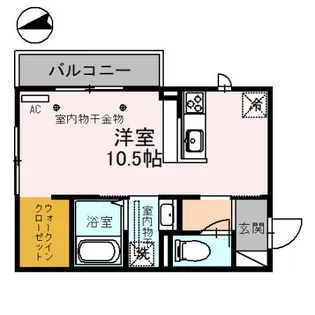 パルティールR【1階】の間取り