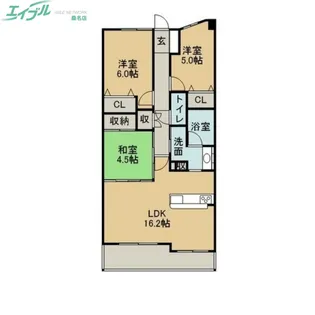 パークナード桑名駅前【12階】の間取り