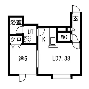 アルカディア壱番館【2階】の間取り