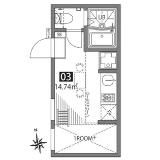 祖師谷アパートメントW【1階】の間取り