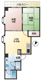 ローズマリー三軒茶屋【4階】の間取り