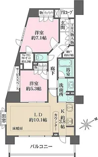 藤和シティホームズ池袋駅前【7階】の間取り