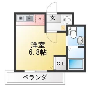 ヴィラディアス横浜III【2階】の間取り