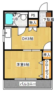 メゾン南本庄【5階】の間取り