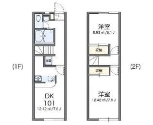 レオパレス栄II【1階】の間取り