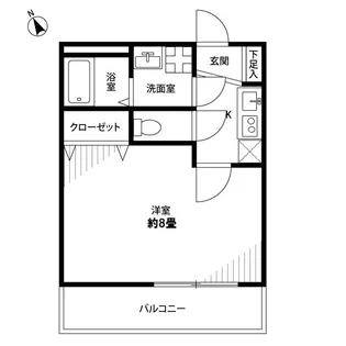 アムール IYAMAII【1階】の間取り