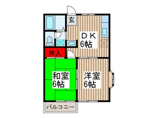 コ-ポラス英【2階】の間取り