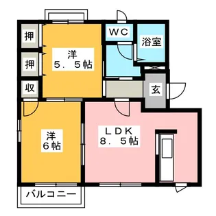 DIAS PRIMAVERA B棟【1階】の間取り