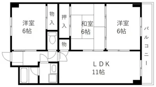 グレイスビルNo.7【5階】の間取り