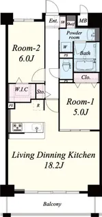 ポルトリエール姫路東【3階】の間取り