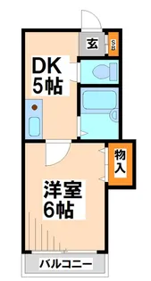ドエル調布ヶ丘【1階】の間取り