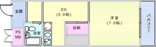 ヒルズコート2【4階】の間取り
