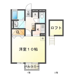 シャルム【2階】の間取り