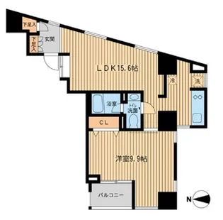 ウィルテラス千歳烏山【12階】の間取り