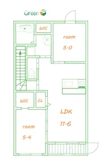 ブリスティア湘南【2階】の間取り