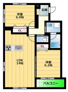 オラシオン千代田【3階】の間取り