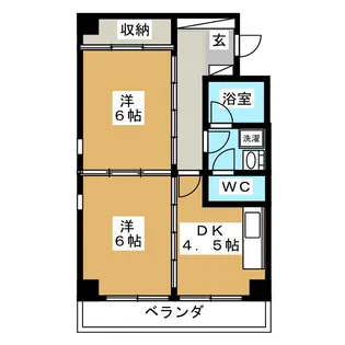 マノシティマンション【3階】の間取り