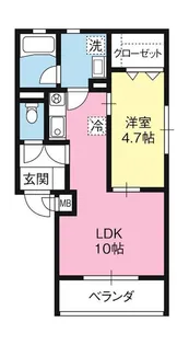 ギガエイト【3階】の間取り