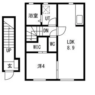 Sun field (サンフィールド)C【2階】の間取り