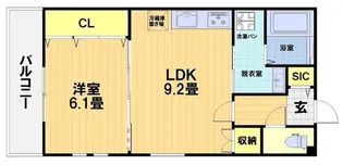 FORCE西院【2階】の間取り