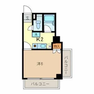 SUNMALL蕨【7階】の間取り